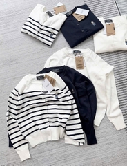 A336-Áo len cadigan thêu gấu 3 màu