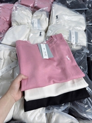 SET498- Bộ cộc trơn cổ tròn chất mì hàn thêu tag ngựa