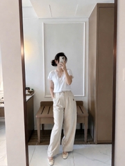 QUAN115-Quần kaki suông 2 màu nâu be