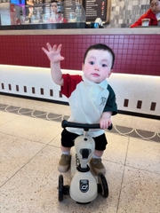 BT305-Bộ áo polo phối tay mix quần jeans bé trai chất mềm