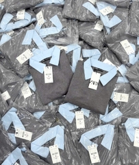 A340-Aó len xám phối cổ sơ mi hàng Quảng Châu