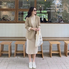 A118-Áo vest nữ 2 lớp tay lật