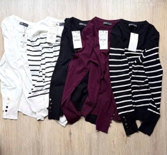 A465- Áo len thỏ cổ tròn cúc tay 5 màu hàng nhà máy đủ tem