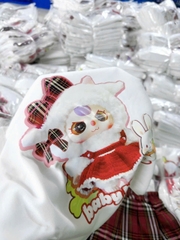 SIZE ĐẠI -BT248-SET áo BB3 mix CV kẻ bé gái có lót quần