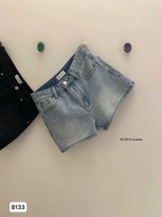Quan060- quần short jean We chính phẩm 2 màu đen, khói