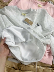 A400- Áo nỉ hoodie gấu hồng và be
