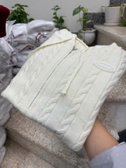 A559- Áo len mũ Quảng châu 5 màu dài thân 51cm