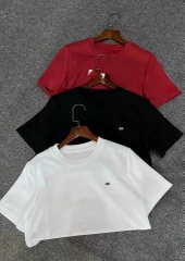 SET491-Set 3 áo chữ B cổ tròn thêu chất cotton