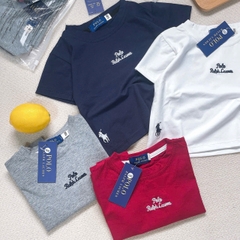 CB301- combo 4 áo phông cổ tròng RLP chữ in loại đẹp