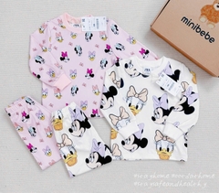 CB172-(10-26kg) Combo 2 bộ thu đông dài tay bé gái Mickey VNXK