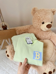 BN085- Bộ nỉ bông chữ 4 màu  trẻ em VNXK