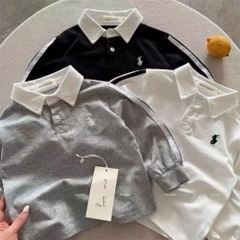 BT1031: Combo 3 áo thun polo dài tay thêu ngựa