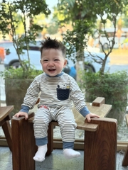 Cb423-Combo 2 bộ thun díp dài tay trẻ em Snopy xanh trắng