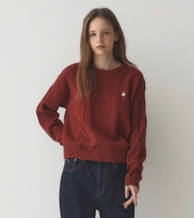 A35-Áo len vặn thừng gấu đỏ hàng nhà máy