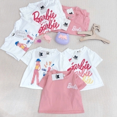 CB256-Combo 3 áo BABIES màu hồng cotton bé gái