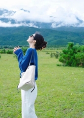 A338-Áo len xanh coban QUảng Châu