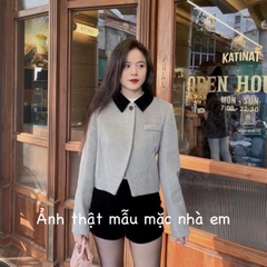 A027- ÁO DẠ PHỐI CỔ VẠT CHÉO 💎