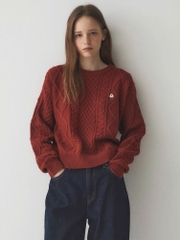 A35-Áo len vặn thừng gấu đỏ hàng nhà máy