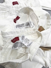 QUAN031-Quần JEANS ngố LÌ VAI màu trắng hàng nhà máy full tem