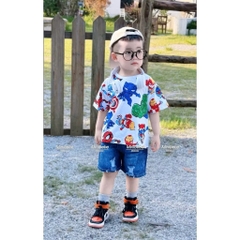 BT543- Bộ siêu nhân nhiều màu mix quần jeans chất mềm