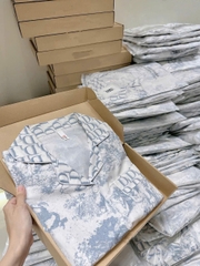 SET352-Bộ lụa dài tay QUẢNG CHÂU màu xanh đá nhạt