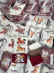 Bt790- Bộ nỉ lót lông Tết BÍnh Ngọ cho bé