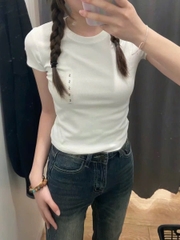 A254- Set 2 Áo zip cộc tay 2 màu đen trắng chất mát