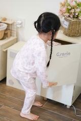 CB166-(8-26kg) Combo 2 bộ thun tăm dài tay bé gái nơ hồng VNXK