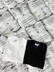 A420-Combo 2 áo thun dài tay đen trắng