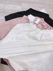 🍀 ÁO LEN DÍP LI VAI CHÉO🍓 3 màu đen,trắng,hồng