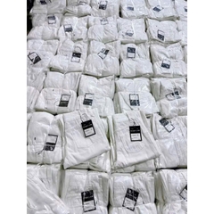 Quan035- quần Jean suông trắng 2 cúc dáng suông dài 100cm