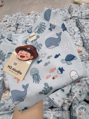 BOI02-Bộ bơi KHỦNG LONG XANH rời bé trai kèm mũ