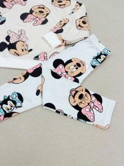 BN155-(8-26kg)- Bộ nỉ thu đông bé gái Mickey Hồng VNXK