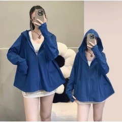 a215-Áo chống nắng chất UMI dẻo mềm,mũ to 6 màu freesize