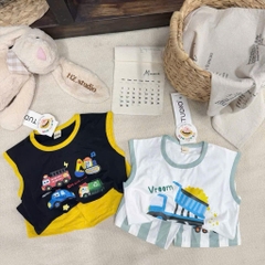 BT947-Combo 2 bộ balo viền 4 MÀU MIX đen-xanh-trắng-be