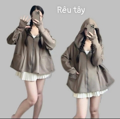 a215-Áo chống nắng chất UMI dẻo mềm,mũ to 6 màu freesize