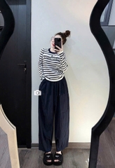 SET808- Bộ CRI áo tăm lông mix quần baggy gió màu tàn