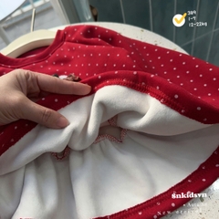 KEM TUI - BT785-Bộ PEPUM BI kitty nỉ lót bông quần legging đính nơ