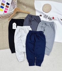 CB295- combo 5 quần thun Bảng màu Than bé trai cạp chun