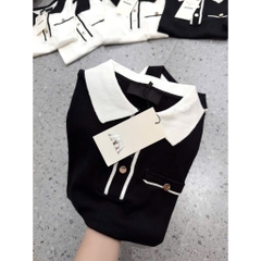 ✌🏻A252- Áo lên ZIRI viền cổ đức túi ngực 2 màu full tem