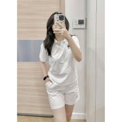 ✌🏻SET505- Bộ GẤU thêu màu trắng quần short cạp chun