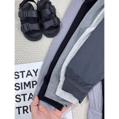 CB295- COMBO 5 quần thun xám dài cạp chun bé trai MAi linh KID 2