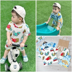 CB106- Combo 2 bộ xược khủng long bé trai VNXK