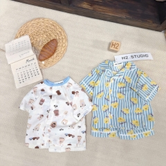 BT846-Combo 2 bộ pijama cộc tay nhiều màu cho bé 9-26kg
