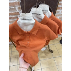 A599-Áo len polo dệt kim cộc tay 3 màu mẫu mới maisushishop