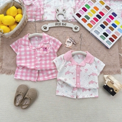 BT846-Combo 2 bộ pijama cộc tay nhiều màu cho bé 9-26kg