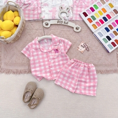 BT846-Combo 2 bộ pijama cộc tay nhiều màu cho bé 9-26kg