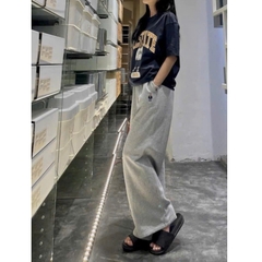 Quan082- Set 2 quần nỉ suông dài cạp chun thêu Gấu