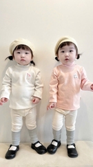 CB18-Combo 3 áo bé trai thêu tag xù cổ 3 phân chá nỉ ấm