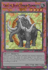 Crystal Beast Amber Mammoth - BLCR-EN051 - Ultra Rare 1st Edition